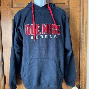 Champion Navy Blue OLE MISS REBELS Hooded Sweatshirt XX-Large